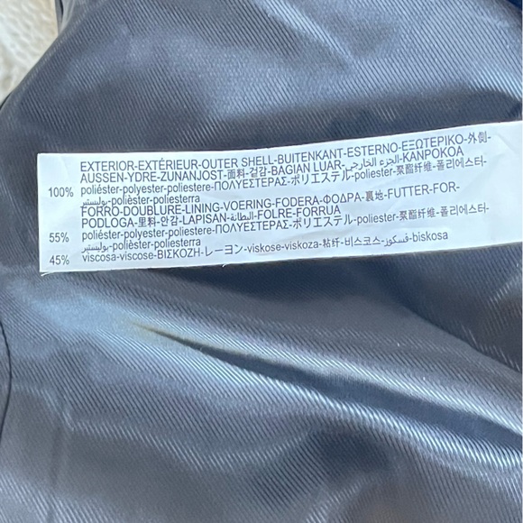 Zara Blue Velvet Jacket Blazer, Size L - Picture 13 of 13